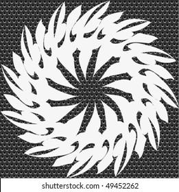 seamless metal doted ornate pattern