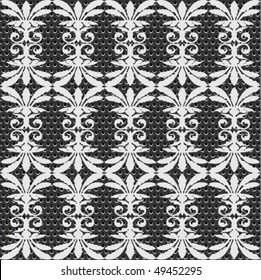 seamless metal doted ornate pattern