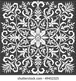 seamless metal doted ornate pattern