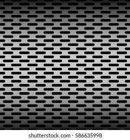 Seamless metal grille pattern.