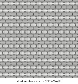 Seamless metal rhombus texture background