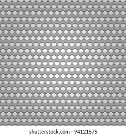 Seamless metal surface, background perforated sheet