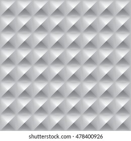 Seamless metal texture with diamond shapes steel, vector background