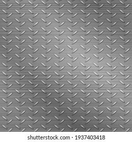 Seamless metal tracery bright gray textured background.