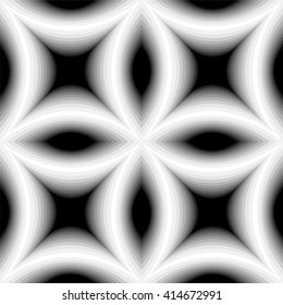 Seamless Metallic Polygonal Geometric Pattern. Concave Background Shimmering from Dark to Light Tones Creates Optical Volume Effect.Suitable for textile, fabric, packaging and web.Vector Illustration.