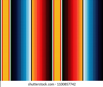 seamless mexican rug pattern. serape stripes vector