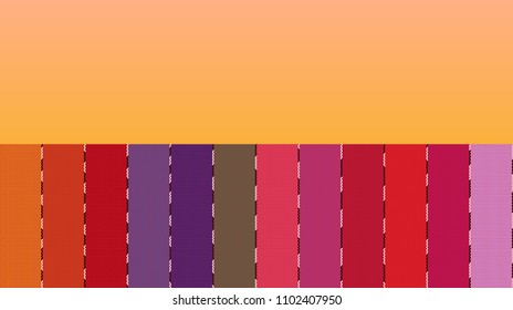 patrón de alfombras mexicanas sin costura. vector de franjas de serape con espacio de copia para texto