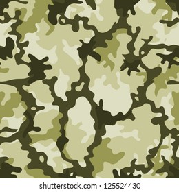 Seamless Military Camouflage/ Illustration of a military camouflage with green shades for army background wallpapers