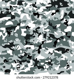 Seamless military camouflage pattern. Vector abstract background