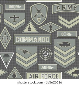 Seamless military pattern number ten can be used for graphic design, textile design or web design.