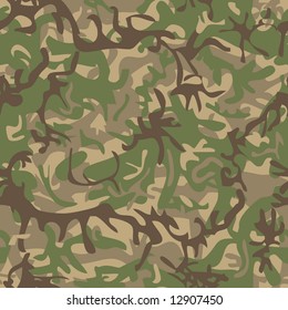 Seamless military pattern for textile industry