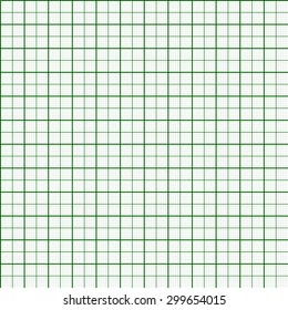 Seamless millimeter paper pattern. Abstract universal vector background. Green lines on white. Backgrounds & textures shop.