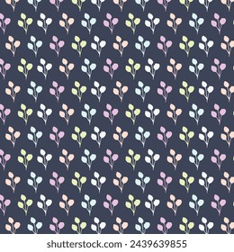 seamless mini flowers pattern, floral pattern with colorful flower, cute pattern