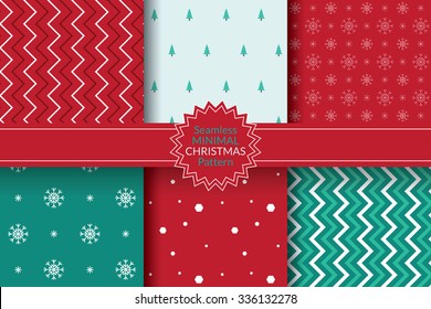 Seamless Minimal Christmas Pattern