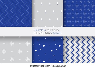Seamless Minimal Christmas Pattern