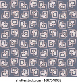 Seamless minimal geo shape pattern design. Neutral pastel color in fresh paper cut out style. Hand drawn playful texture light background. Wallpaper home decor swatch. Modern stationery all over print