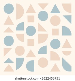 A seamless minimal geometric pattern with clean lines and soft colors for modern design projects.