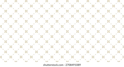 Padrão geométrico mínimo contínuo em ouro sobre fundo branco	
