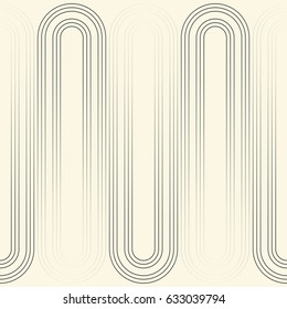 Seamless Minimal Graphic Design. Black and White Line Pattern. Modern Striped Texture