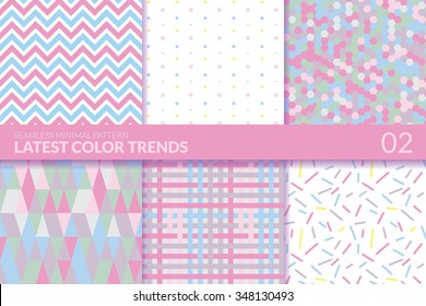 MEERESMINIMAL-PATTERN IN NEUESTEN FARBTRENDS: Süßer Frühling - Sommerausgaben