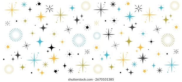 O padrão geométrico minimalista perfeito projeta um conjunto de ilustrações vetoriais com vários pontos e formas abstratas, criando uma aparência texturizada granulada ideal para fundos modernos.
