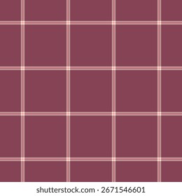 Patrón minimalista y sin fisuras de cuadrados granate divididos por sutiles líneas de cuadrícula. Versátil telón de fondo para el diseño, la tela, los artículos de papel, o las Plantillas modernas.