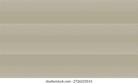 Seamless Minimalist Pattern of Repeating Fine Vertical Curved Lines Arranged in Horizontal Rows on a Neutral Khaki Background, Creating a Subtle Rhythmic Texture for Sophisticated Design