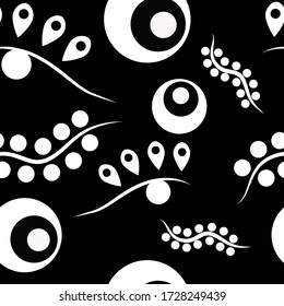 Seamless minimalistic abstract monochrome pattern. Abstract wallpaper.