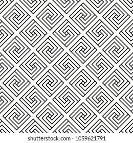 Seamless minimalistic black and white pattern