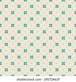 seamless minimalistic floral pattern. each color in separate layer.