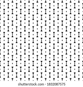 Seamless minimalistic geometric pattern.Black figures on white background.