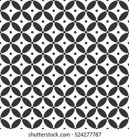seamless minimalistic monochrome circle pattern.