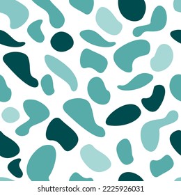 Seamless minimalistic pattern in cold shades. Abstract pattern for print, wrappers, templates.