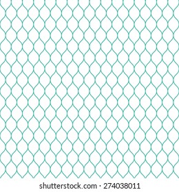 Seamless mint and white woven pattern vector