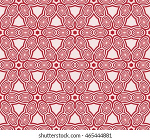Seamless mirror illustration with the form of repetitive geometric patterns. for interior design, printing, textile industry. pink color