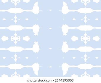 A seamless, mirrored inkblot pattern featuring bold black symmetrical shapes over a soft light purple backdrop. This abstract design evokes a modern Rorschach-style aesthetic and is ideal