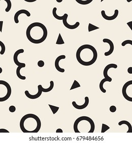 seamless mix monochrome geometric pattern background