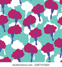 seamless mixed twotone abstract hand draw pattern background