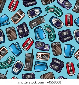 Seamless Mobile Phone Pattern