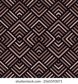 Seamless mocha mousse tone geometric pattern design
