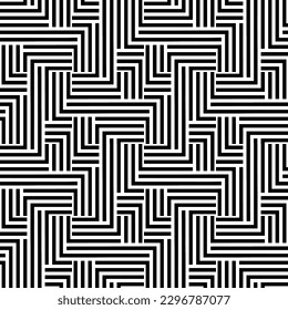 Modelos impecables. Textura moderna y elegante. Composición de elementos geométricos repetidos regularmente. Monocromo, simple. Vector.