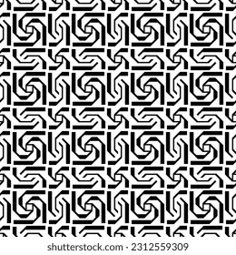 Modelos impecables. Textura moderna y elegante. Composición de elementos geométricos repetidos regularmente. Monocromo, simple. Vector.