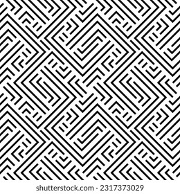 Modelos impecables. Textura moderna y elegante. Composición de elementos geométricos repetidos regularmente. Monocromo, simple. Vector.