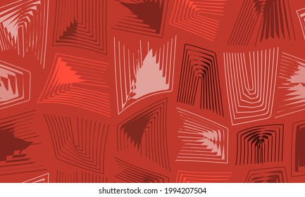 Seamless modern abstract artistic pattern, fashionable design template, vector illustration.