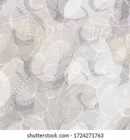patrón abstracto moderno sin fisuras con manchas de color y elementos florales gráficos