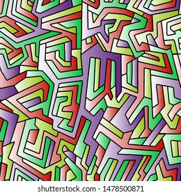 Seamless Modern Abstract vector camouflage pattern for girls, boys, clothes. Geometric shapes wallpaper for textile and fabric print. Fashion style summer colorful background texture.