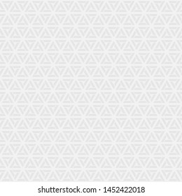 Seamless modern background. Geometric ornament. White sliced triangle. Short lines. Vector illustration.
