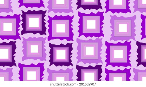 Seamless modern background in purple with gritty rectangles