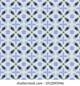 Seamless modern batik with soft color