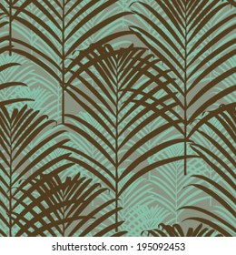 Seamless Modern Botanical Background Pattern